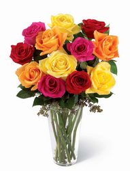 Bright Spark Rose Bouquet from Arthur Pfeil Smart Flowers in San Antonio, TX